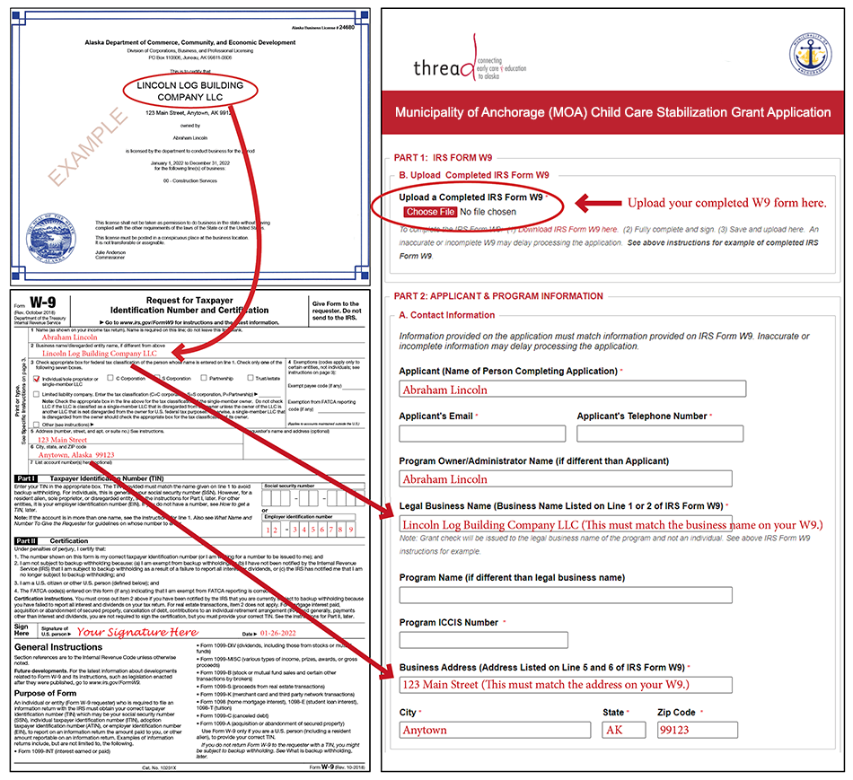 Example of W9.